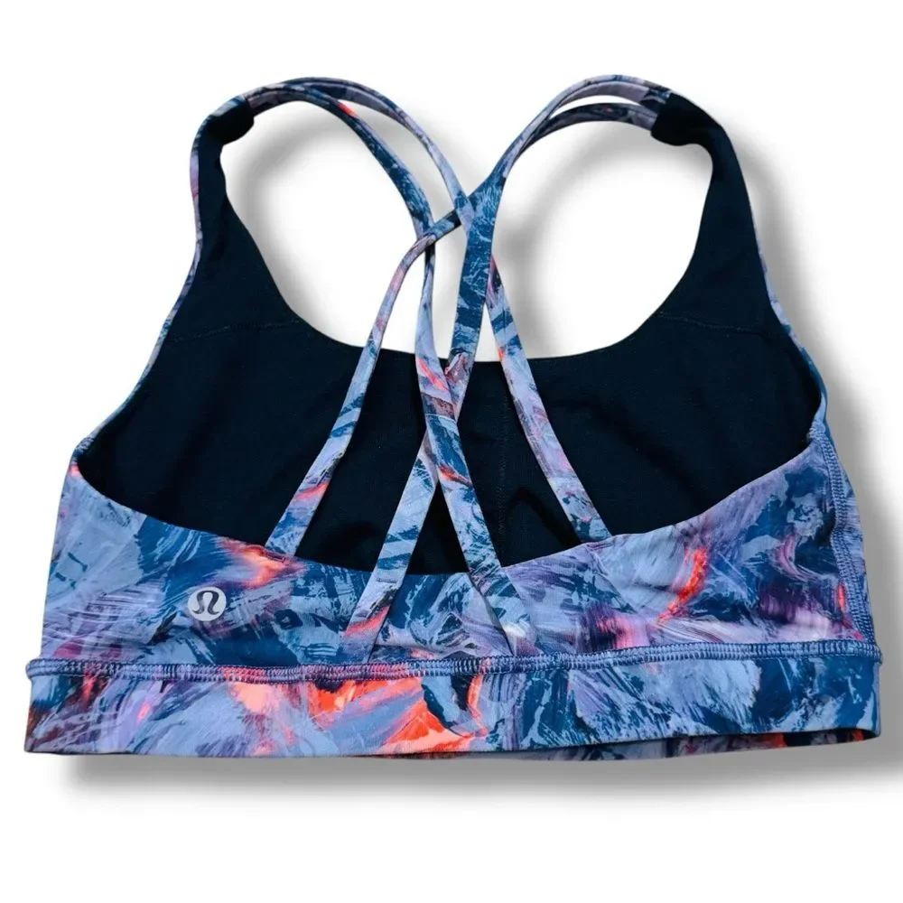 Lululemon Energy Bra Atmospheric Purple Size 4 Women’s Gym Wear Sports Bra